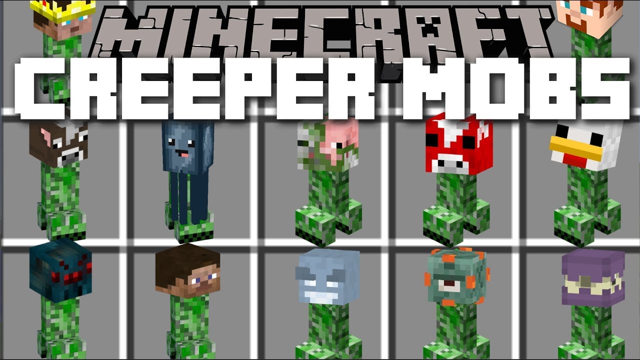 Minecraft CREEPER MOBS MOD / FIGHT OFF EVIL CREEPERS AND SAVE THE VILLAGERS!! Minecraft