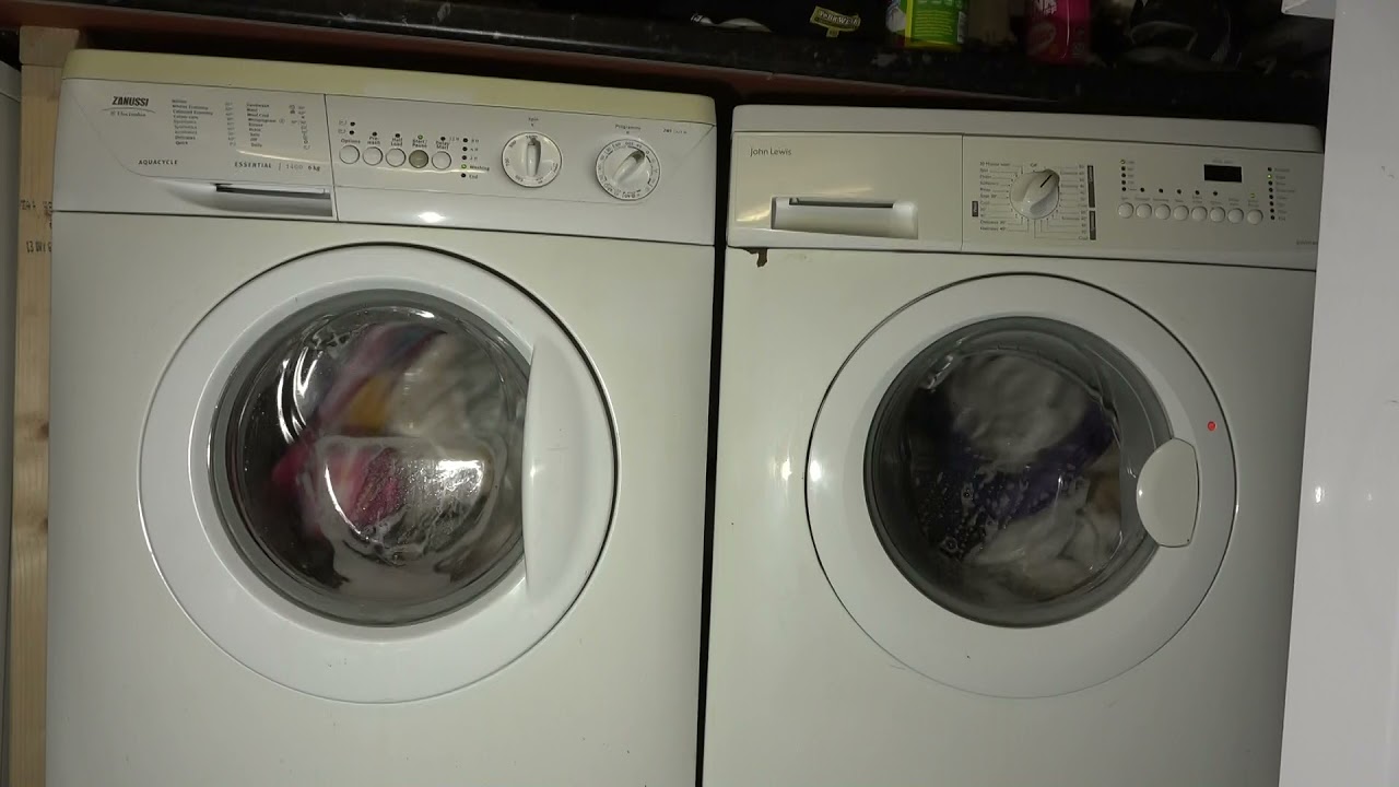 Wash Race no.301 - Zanussi vs John lewis / Cotton Eco 60'c
