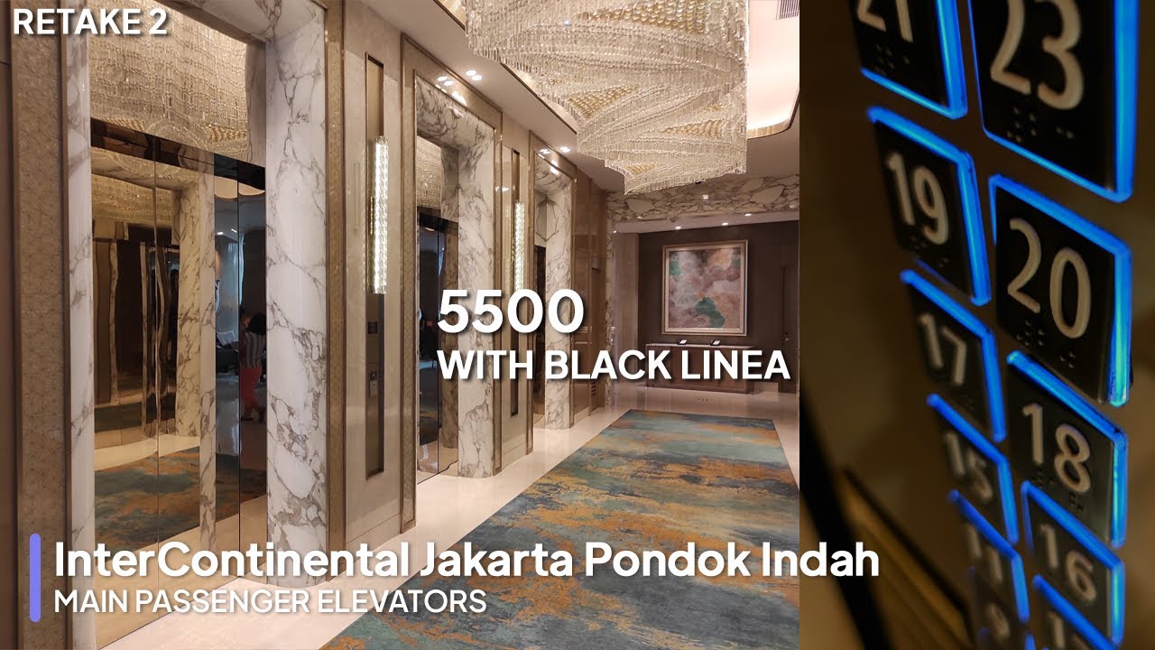 [4K] Schindler 5500 Elevators - Intercontinental Jakarta Pondok Indah
