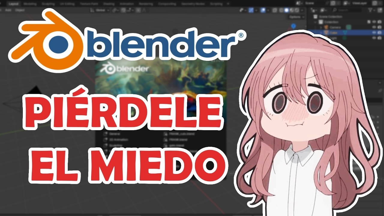 Primeros pasos en blender, Interfaz de usuario