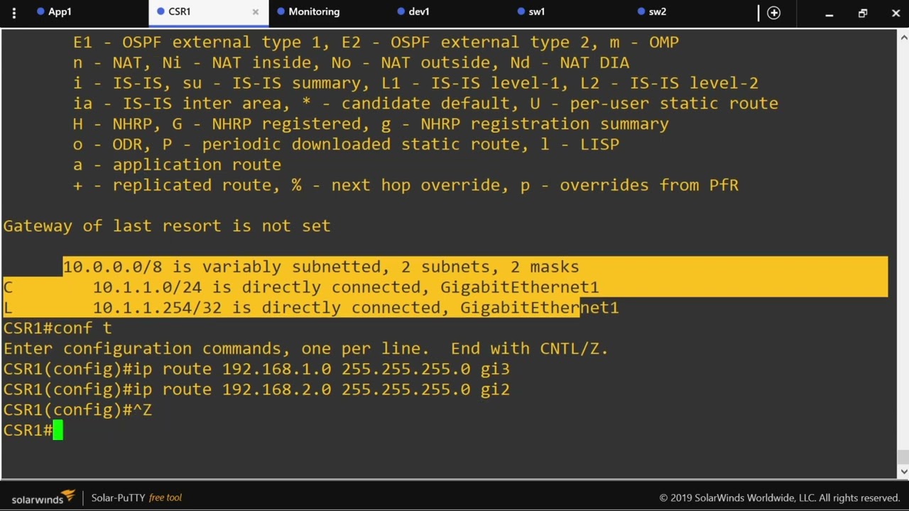 Routing5: LAB ROUTE LEAK BETWEEN VRF AND GLOBAL
