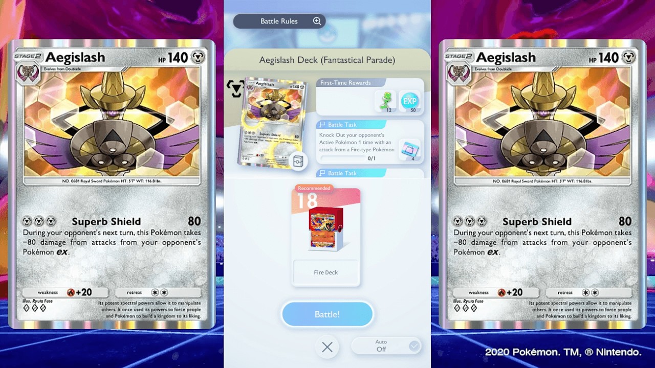 Aegislash - Step-Up Battle | Intermediate (Fantastical Parade) Pokémon TCG Pocket
