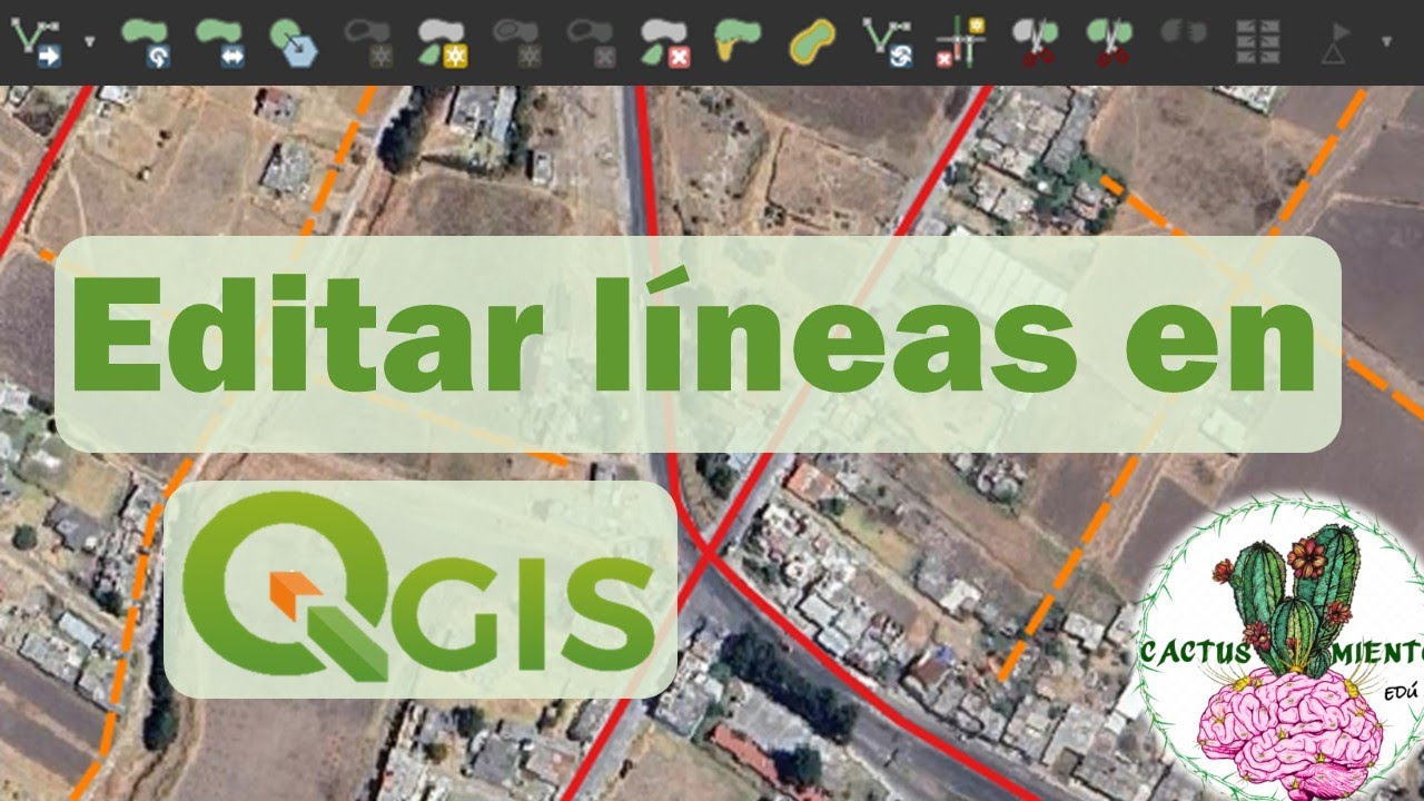 Editar líneas en #qgis