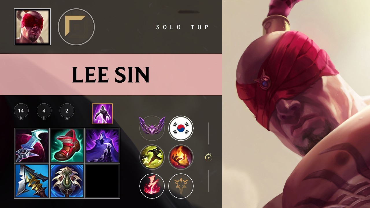 Lee Sin Top vs Kennen - KR Master Patch 26.08