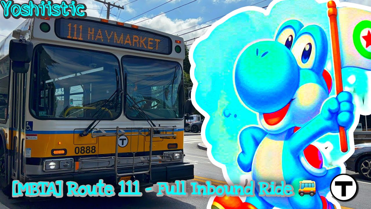 [MBTA] Route 111 - Full Inbound Ride (iPhone 15 Plus) | Yoshi's Ride Series | BIRTHDAY SPECIAL [HD]