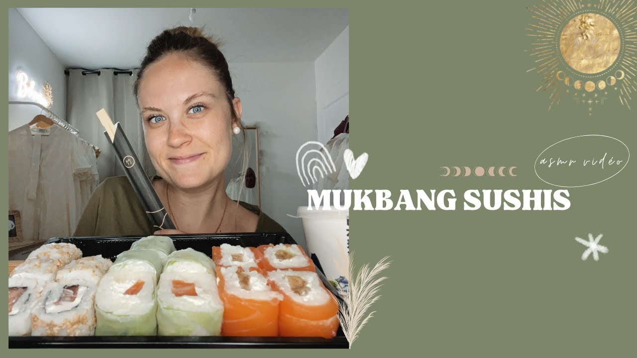 ASMR FR ⎪Mukbang dégustation de sushis 🍣👄