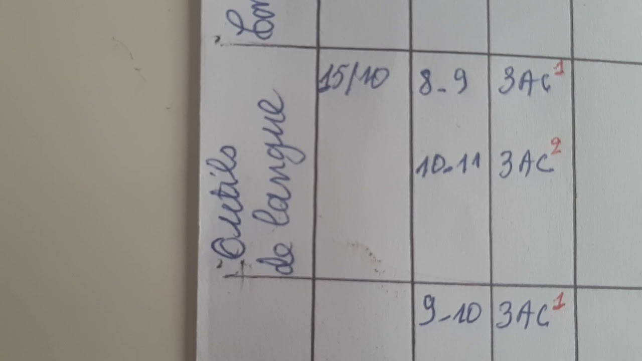 Comment remplir le cahier de textes.