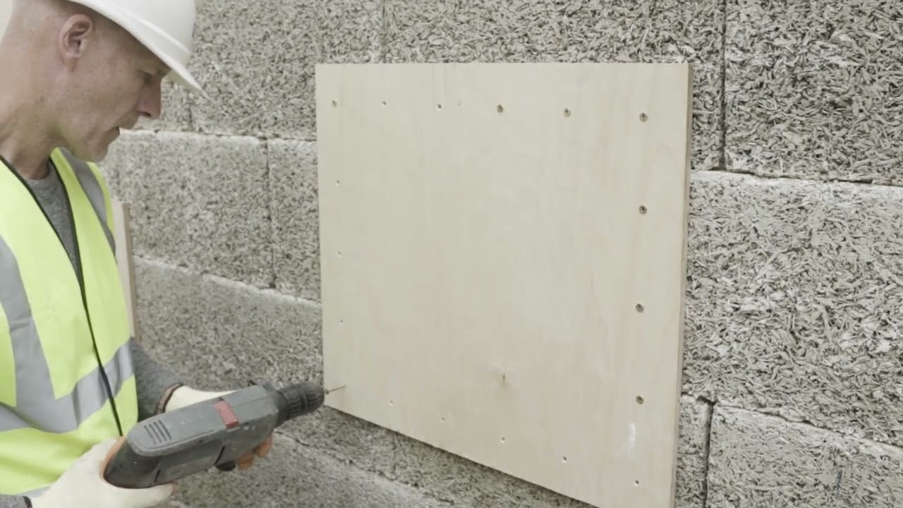 Woodcrete Bracing Corners and cut blocks
