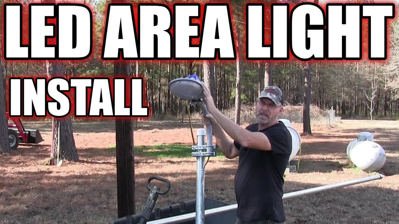 DIY LED area light (Security light) install