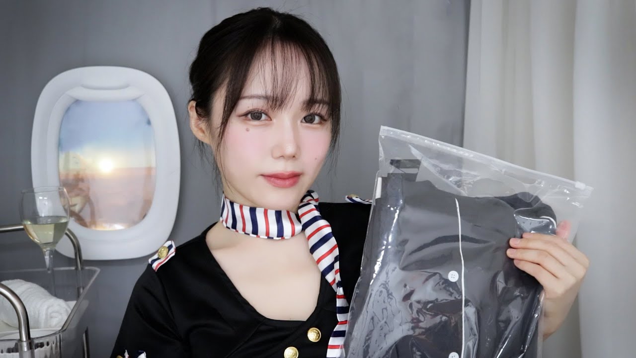 ASMR Ночные перелеты для спокойного сна✈️ㅣFirst Class Flight Attendant Roleplay ( Ear Massage)
