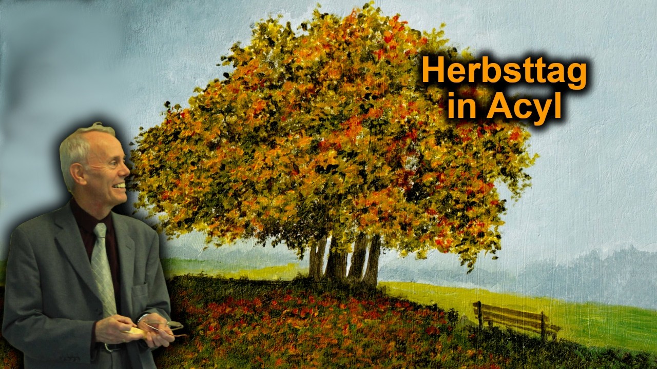 Ein Herbsttag – Acrylmalerei Schritt für Schritt