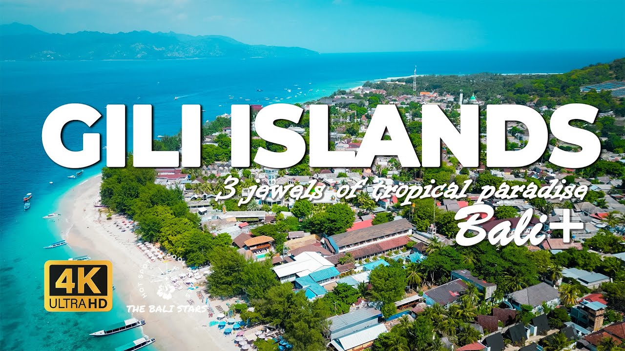 4K Drone Tour: Hidden Tropical Gem Next to Bali | Gili Islands Travel Guide with Cozy Music