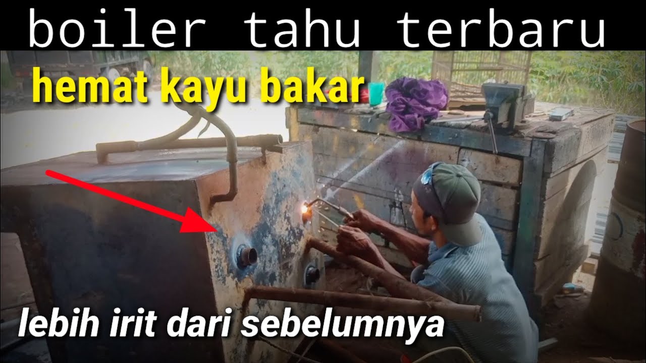 boiler mini memasak tahu lebih irit kayu bakar