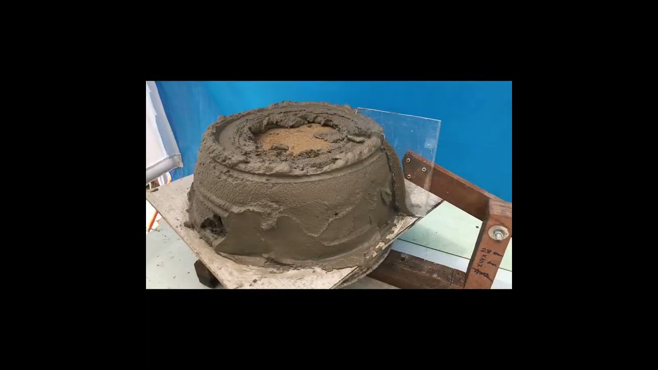 How to make cement pots with molds, plastic and mica