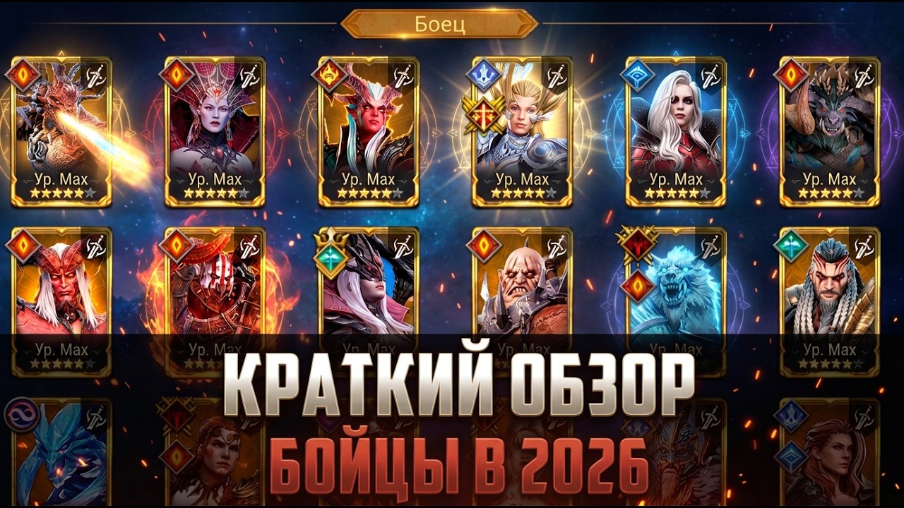 КРАТКИЙ ОБЗОР БОЙЦОВ 2026 ДЛЯ НОВИЧКОВ  #watcherofrealms