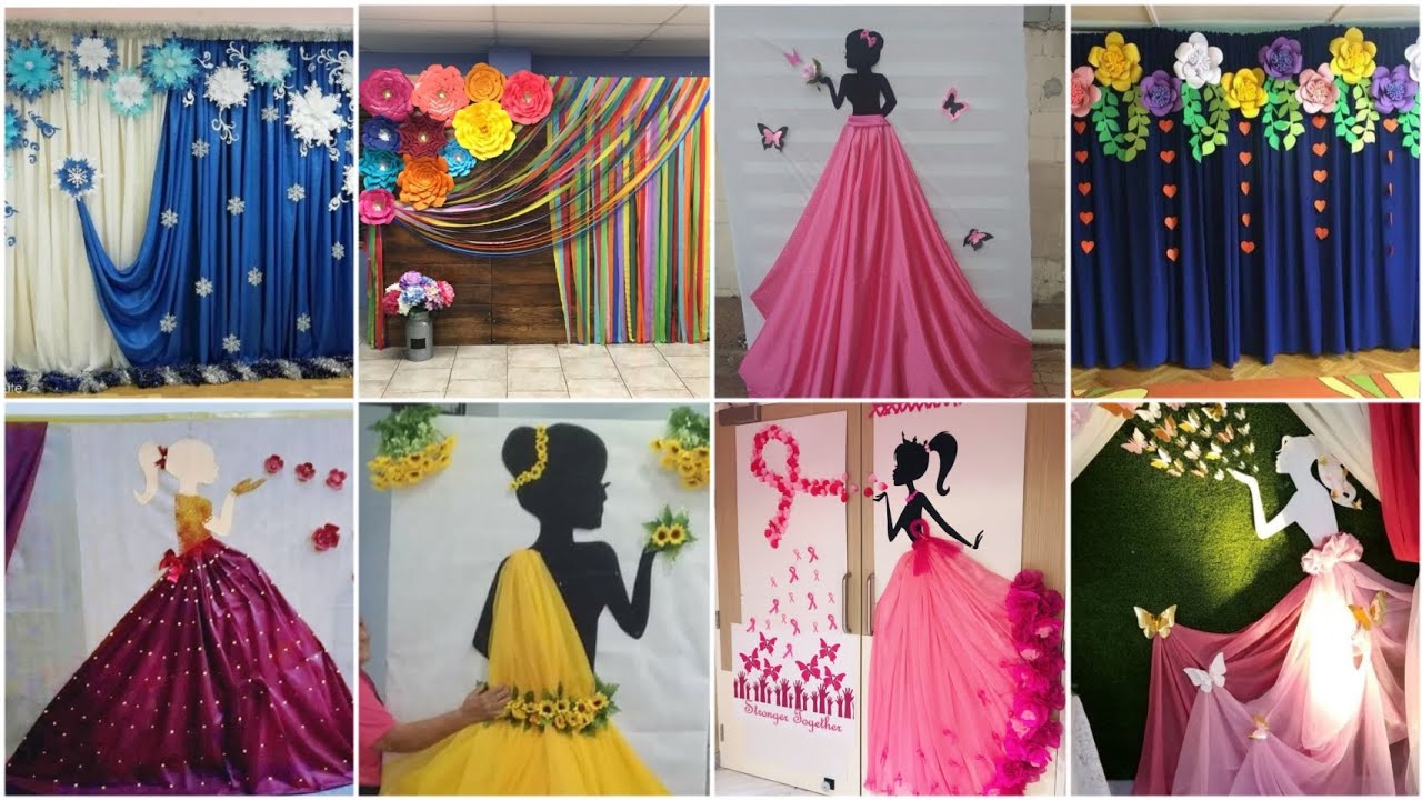 Stage decoration ideas | Mother Day decoration | Women's day decoration | birthday party stage