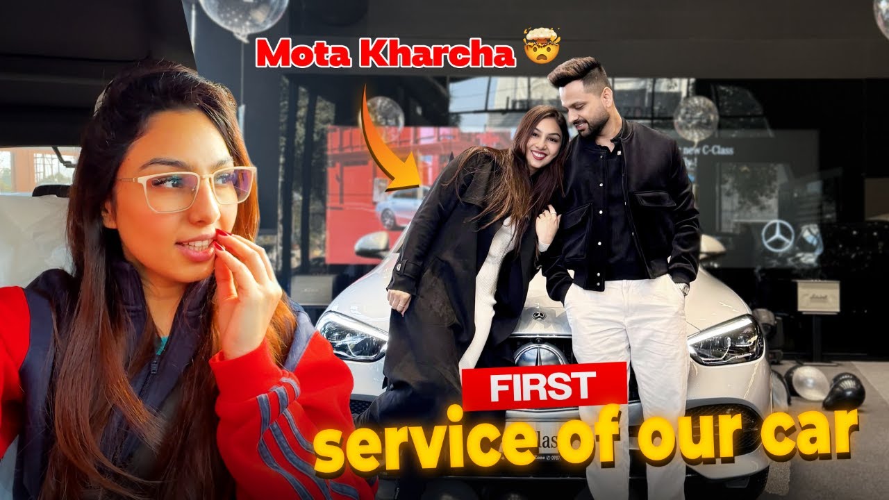 How much Mercedes's 1st Service Cost?😰 Can't believe ek saal ho bhi gya😱
