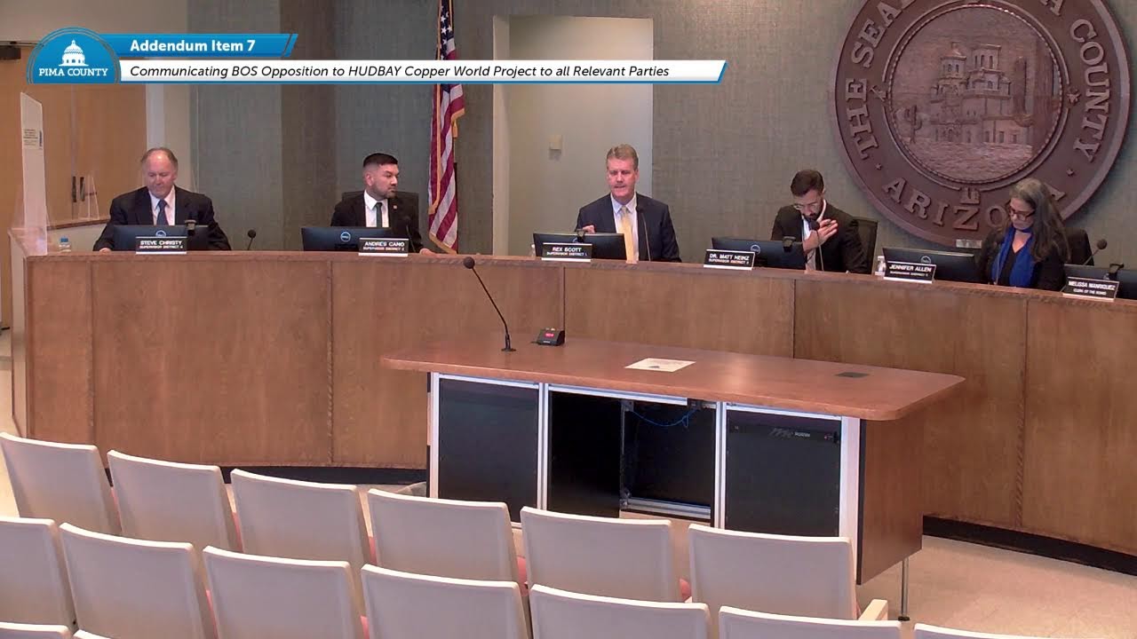 Pima County Board of Supervisors Meeting - January 20, 2026