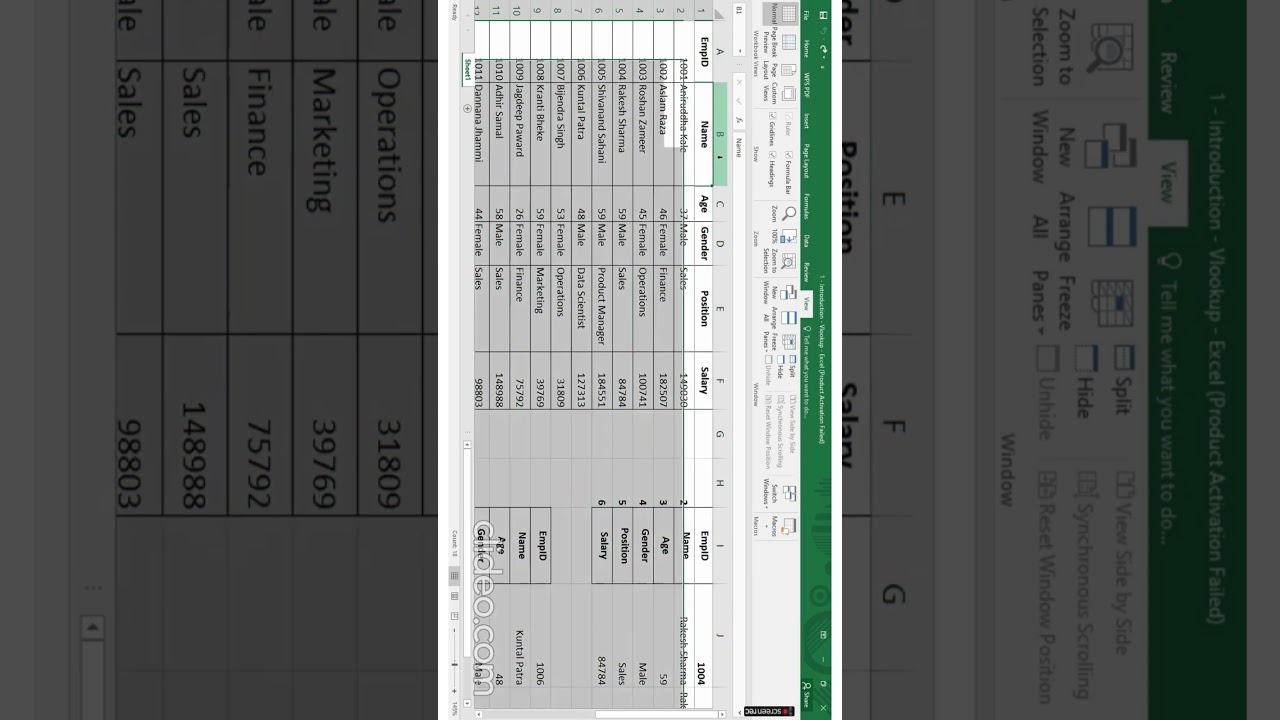 Amazing shortcut freeze column or row #excel #exceltips #microsoft #exceltutorial #windows #exceltr