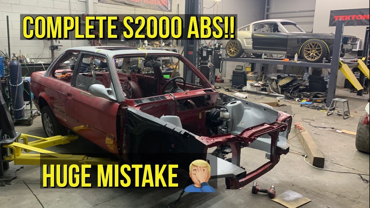Building an e30 m3 conversion part 22: Installing s2000 abs and making hardlines for brakes!