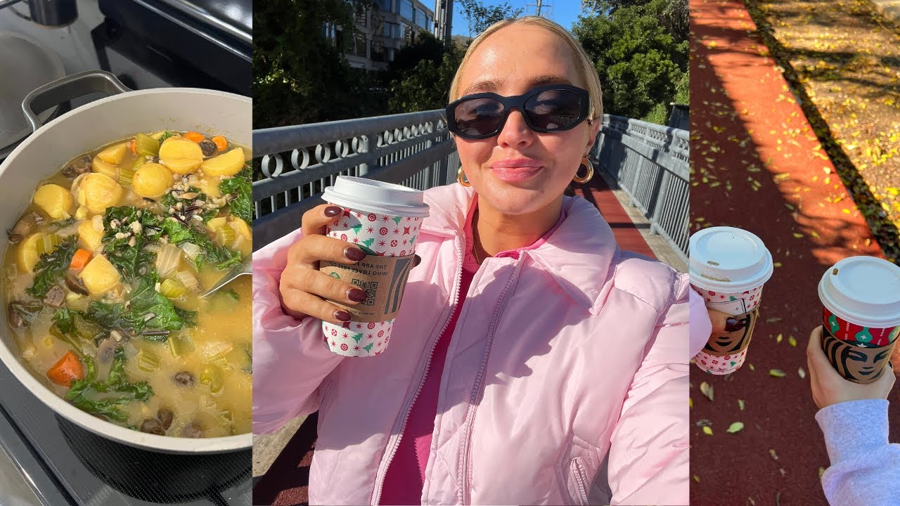 VLOG: my wellness routine, lash lift, decorating for christmas, garden drama