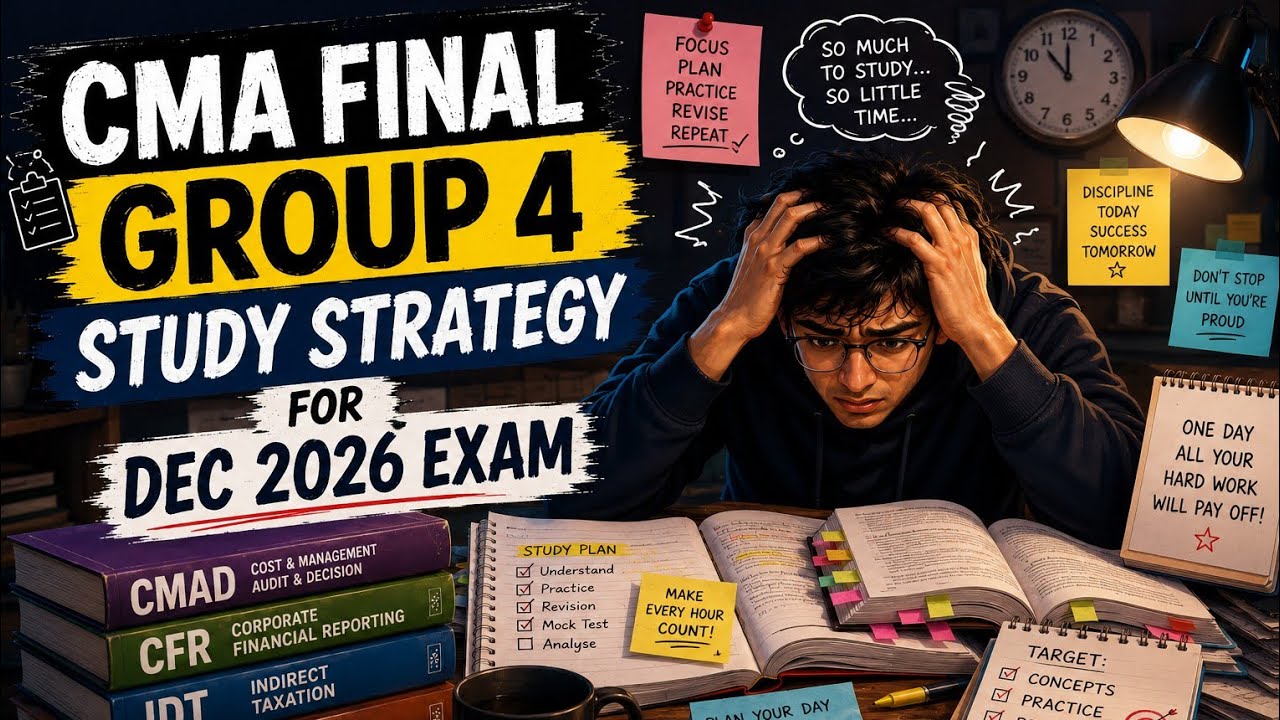 CMA Final Group 4 Study Strategy for December 2026 (in Tamil) / CMA Final Group 4 Study Plan (in ...