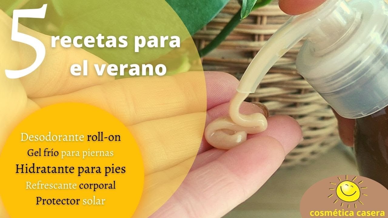 5 RECETAS PARA EL VERANO 🔆🌺 Cosmética NATURAL casera