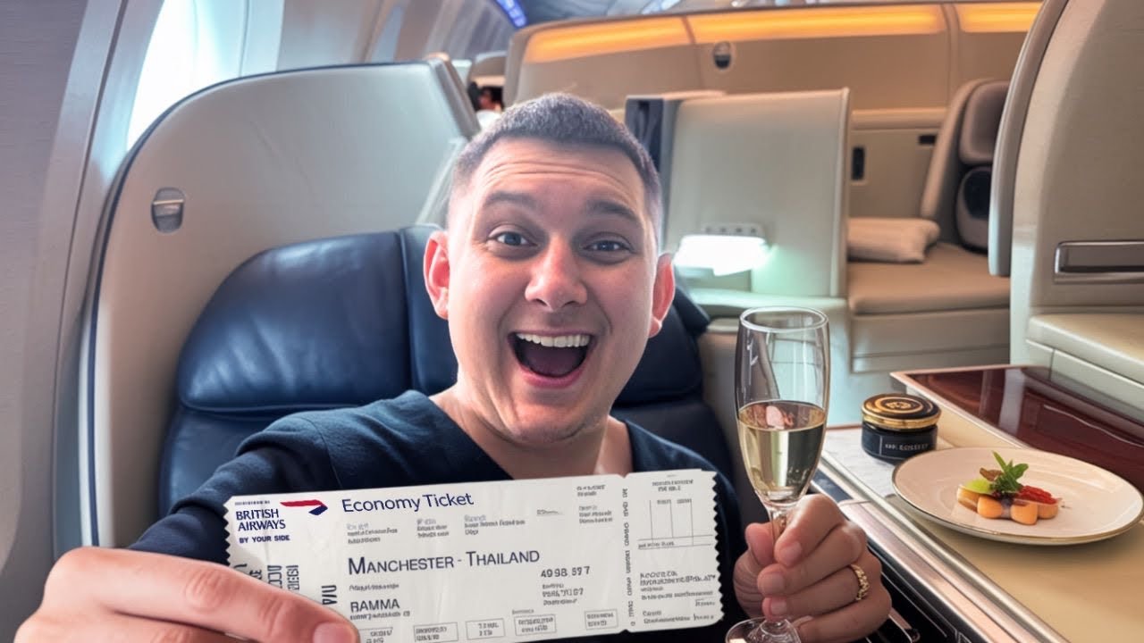 I SNUCK Into FIRST CLASS (Thailand DAY 1)🇹🇭