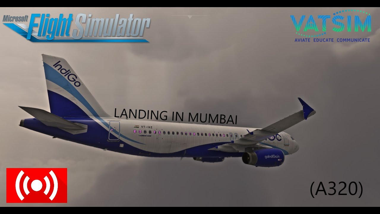 Rainy Landing into Mumbai | Fenix A320| MSFS