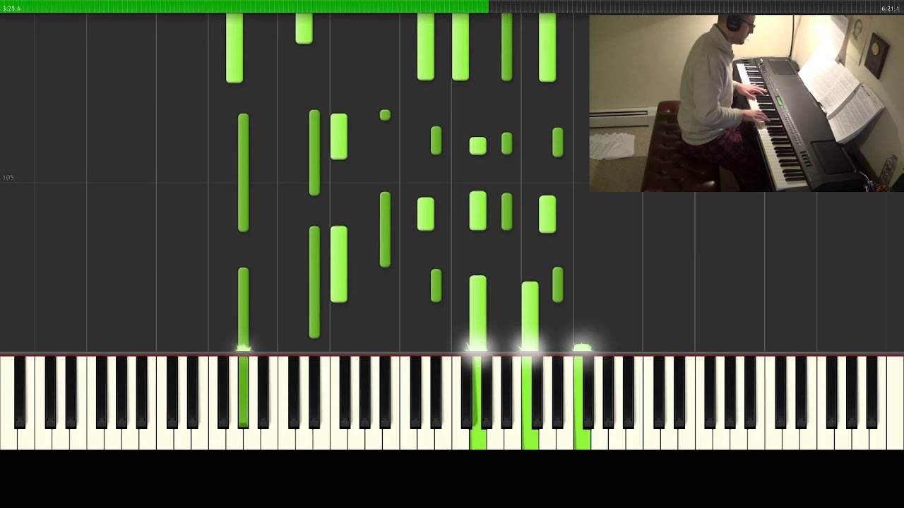 Undertale - His Theme/Undertale (Piano Tutorial/Synthesia)
