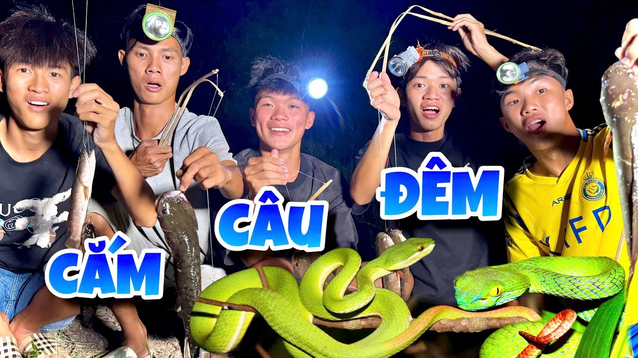 Anh Ba Phai | Thử Thách Cắm Câu Đêm Cùng Anh Phú 🐠🐠🐠 | fish hunting