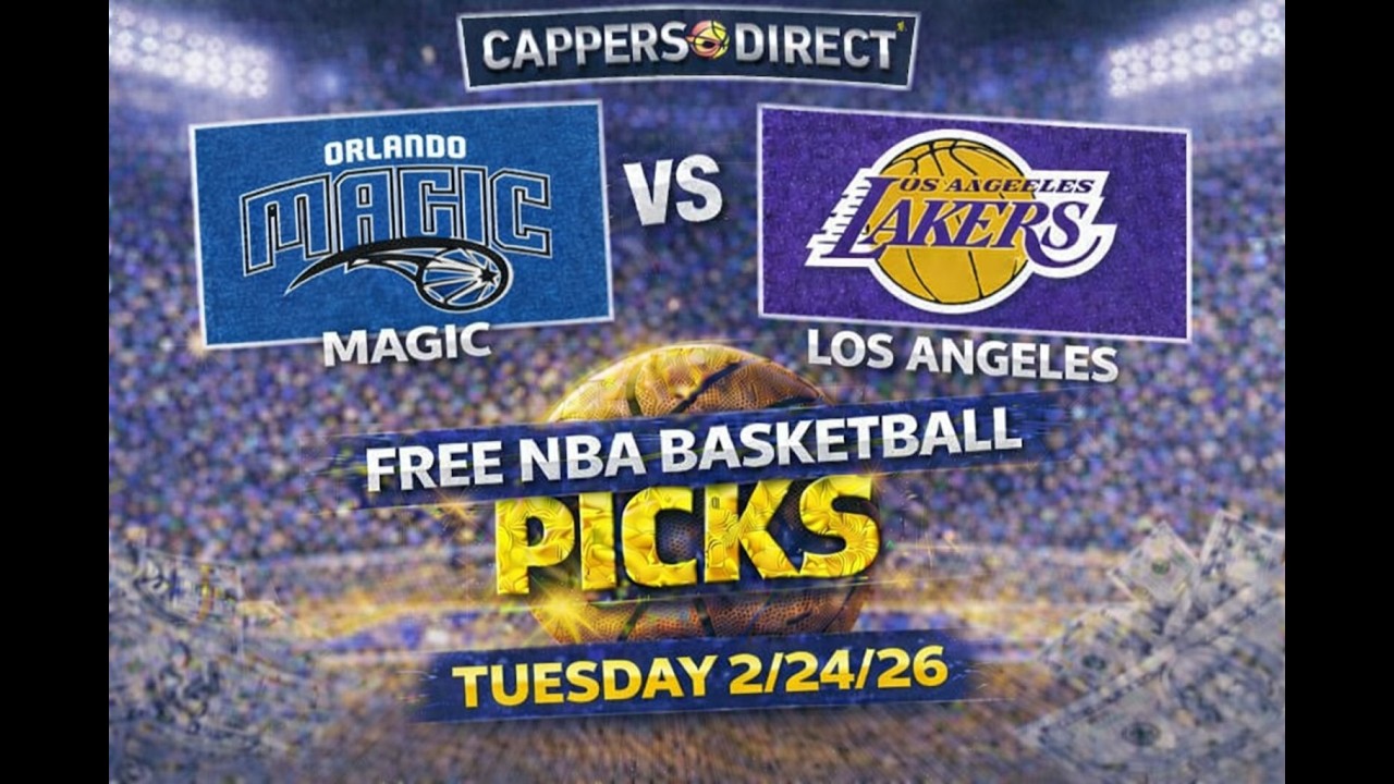 FREE NBA Picks Today | Orlando Magic vs Los Angeles Lakers Prediction & Best Bet (2/24/26)