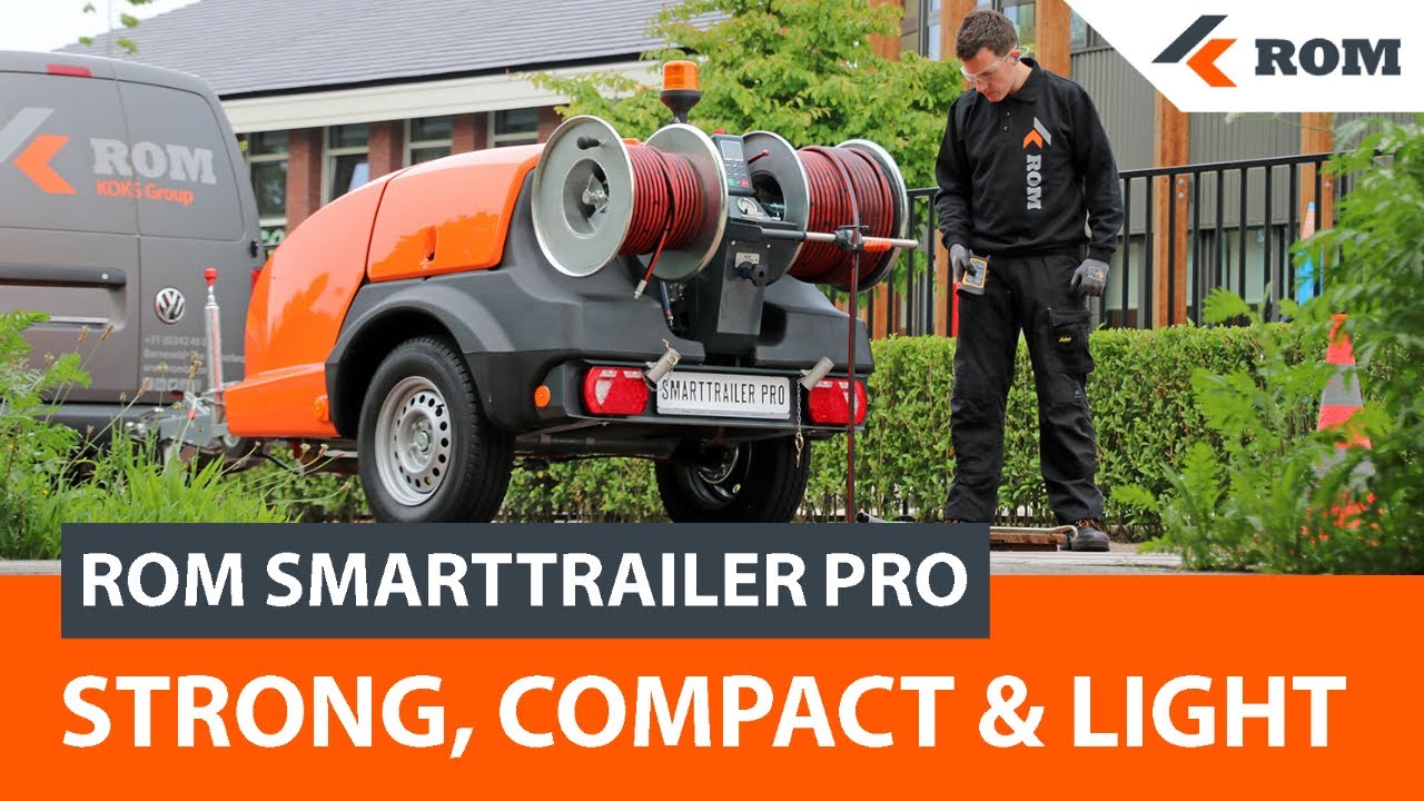 ROM SmartTrailer PRO | High-pressure sewer cleaning trailer