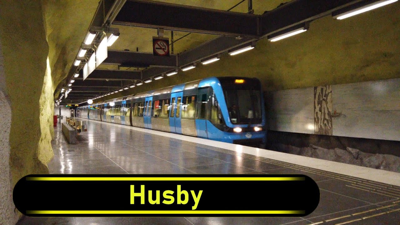 Metro | Tunnelbana Station Husby - Stockholm 🇸🇪 - Walkthrough 🚶