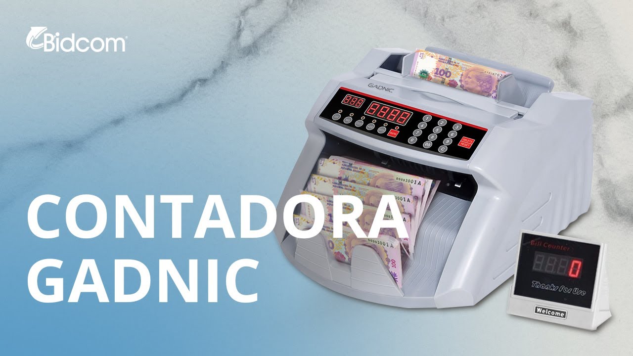 Contador de billetes Gadnic detector falsos Envío gratis dinero CONT0001