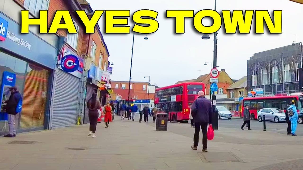 Walking Through Hayes Town, Botwell Lane, Coldharbour Lane, Station Road | February 2023 (4K)