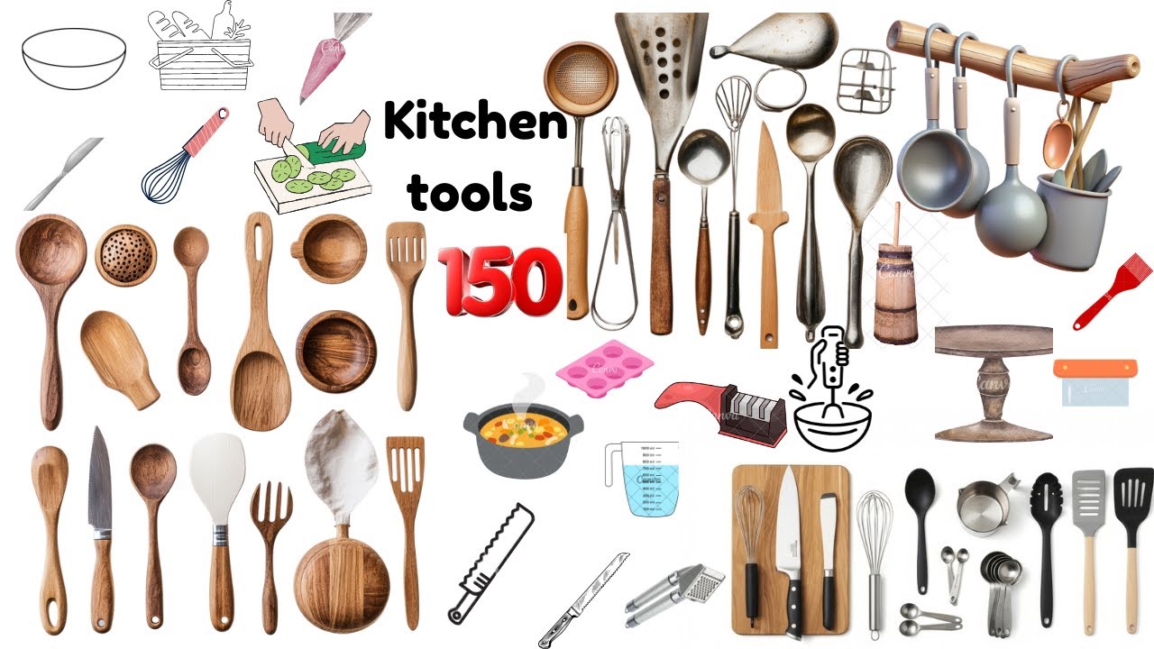 English Vocabulary with pictures and Examples | 150 Kitchen tools You Didn't Know the Names Of