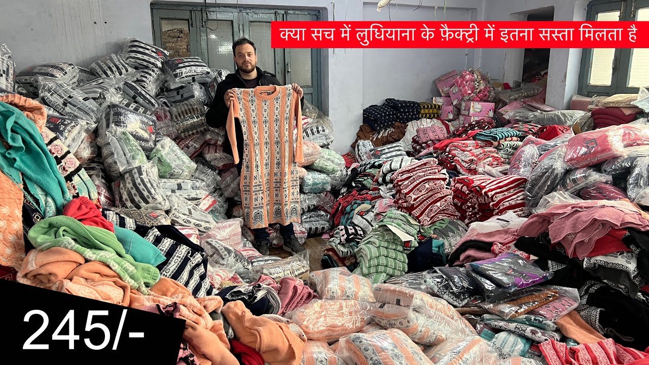 🇮🇳 Woollen Kurtis Factory Ludhiana / Winters Cardigan Wholesale Factory Ludhiana