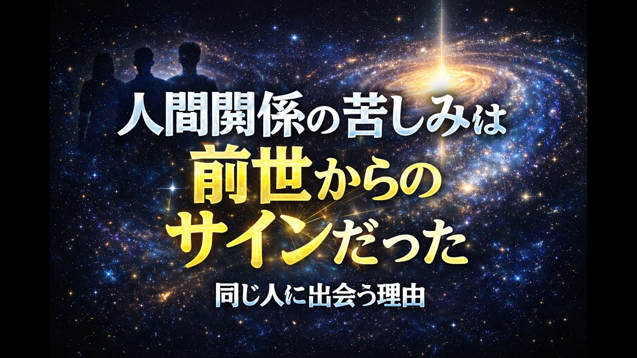 人間関係の苦しみは前世からのサインだった｜同じ人に出会う理由