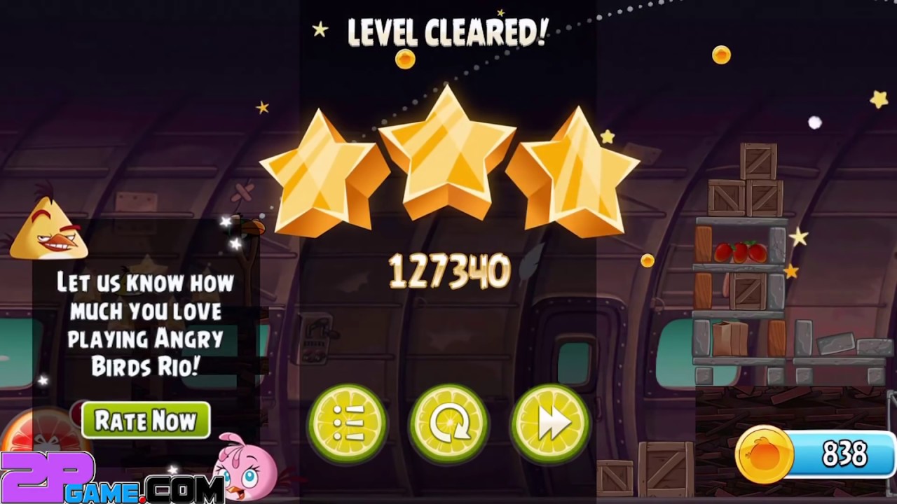 Angry Birds Rio - Rovio Entertainment Ltd SMUGGLERS PLANE Level 1-8 Gameplay Walkthrough