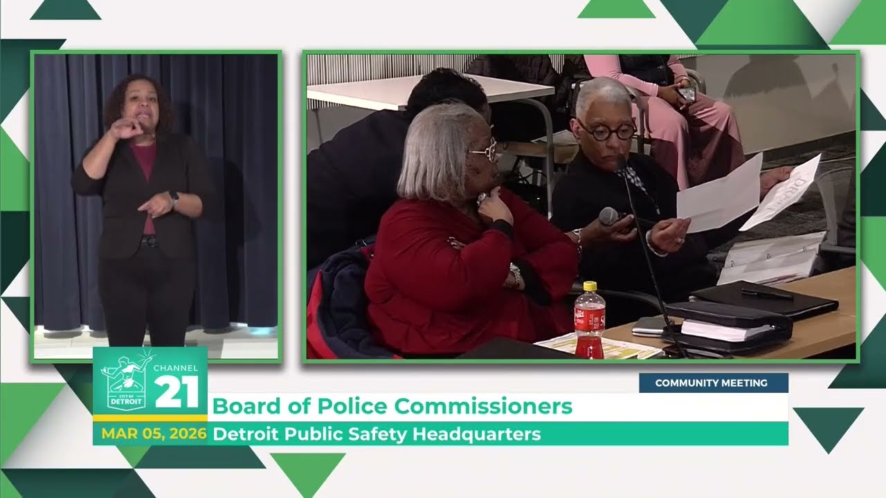 Detroit Police Commissioners Meeting March 5, 2026