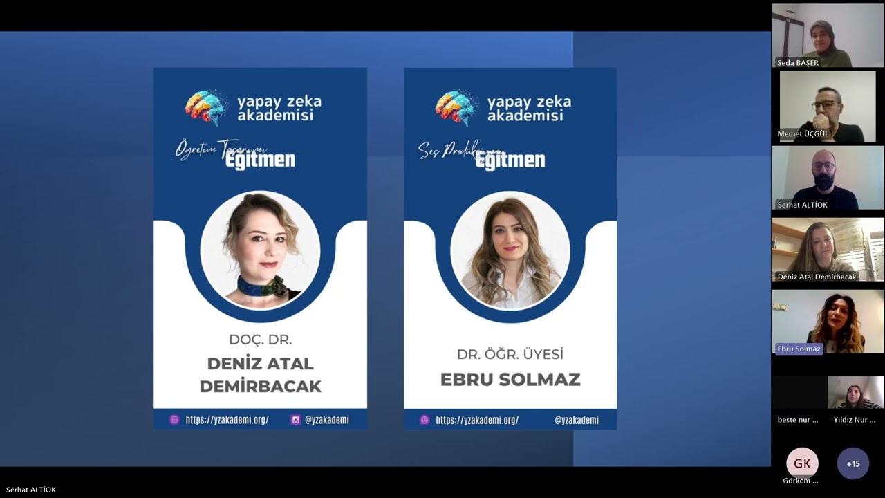 Açılış Toplantısı | Yapay Zeka Araçları ile Eğitsel Video Geliştirme Atölyesi - II