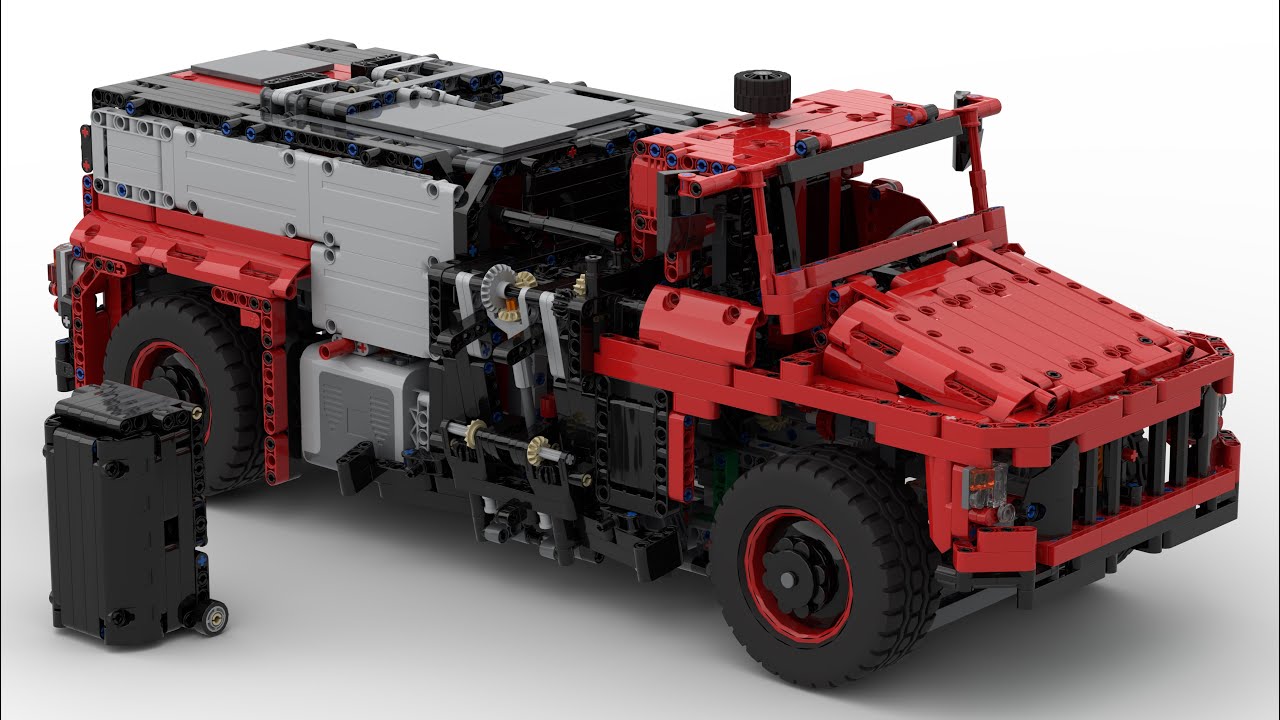 Side Loader Garbage Truck - Lego Technic 42082 Alternate Model (MOC)