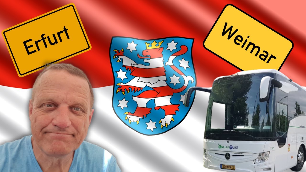 MET DE TOURINGCAR EEN MEERDAAGSE STEDENTRIP DOOR THÜRINGEN ! EEN BEZOEK AAN WEIMAR, ERFURT EN JENA !