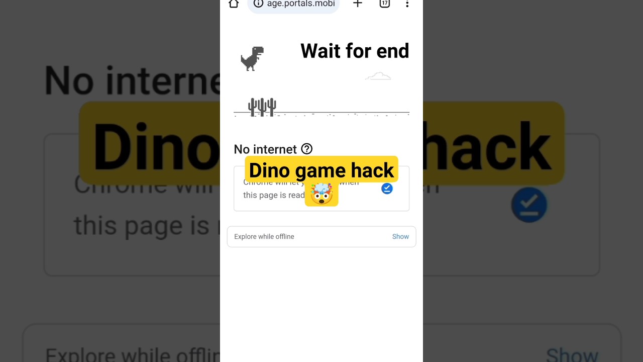 HACK DINO GAME | HOW TO HACK DINO GAME |  HACK GAME HACKER  #hackgame #dinogame #viralshorts