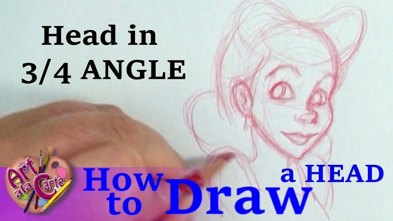 How to draw a FACE at a 3/4 angle