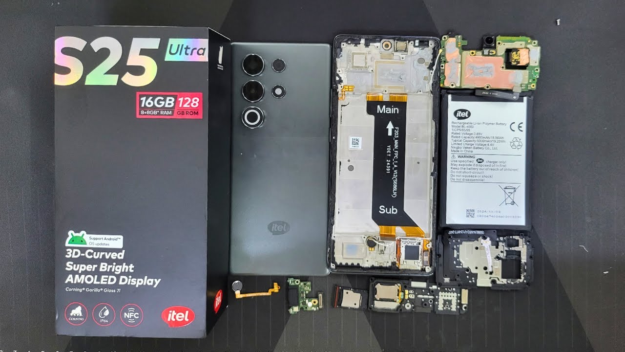 ITEL S25 ULTRA DISASSEMBLY & TEARDOWN !!! NO DETAIL INFORMATION !!!