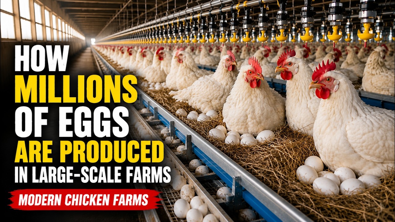 How Millions of Eggs Are Produced in Large-Scale Farms🥚 | Farm ASMR