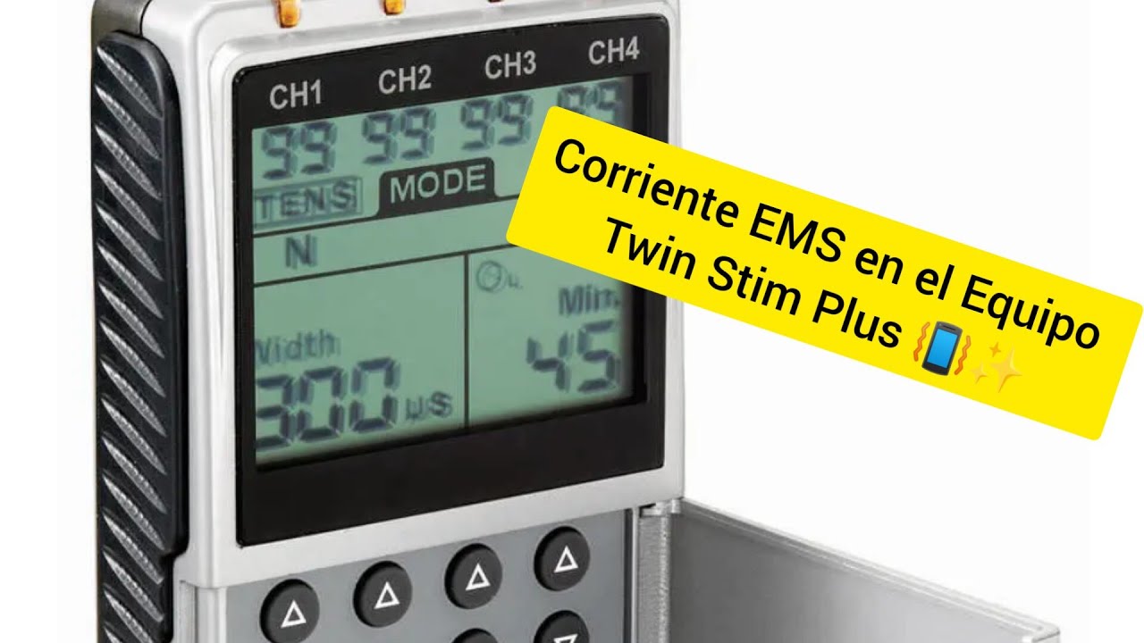 Como funciona la corrente Ems en El equipo Twin stim plus 2da generación #fisioterapia
