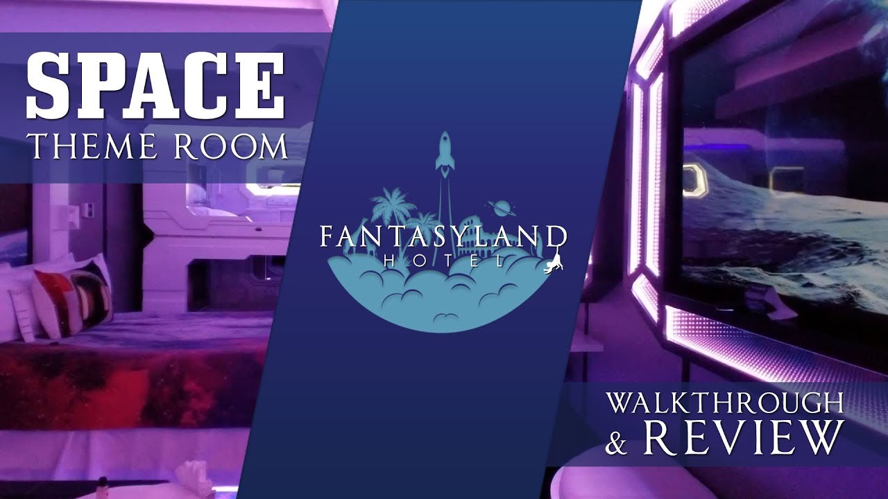 Тематический номер в стиле «космос» в отеле Fantasyland в торговом центре West Edmonton Mall — Be...